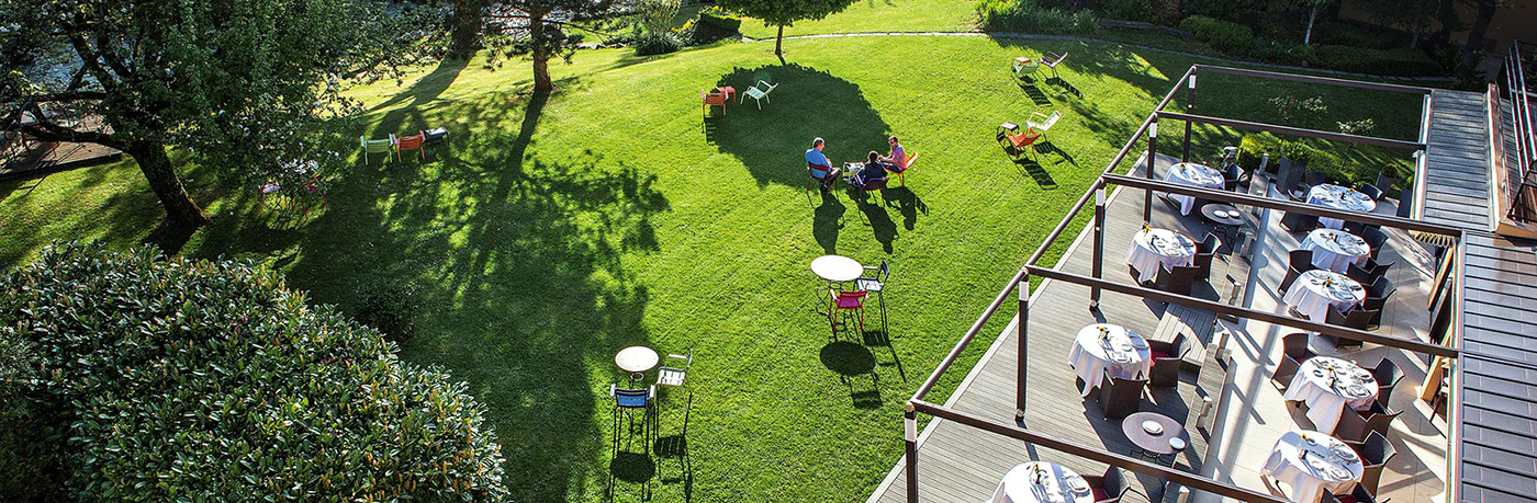 jardin et terrasse, hôtel Baud Bonne 74