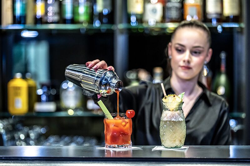 bar du restaurant Baud, Bonne 74